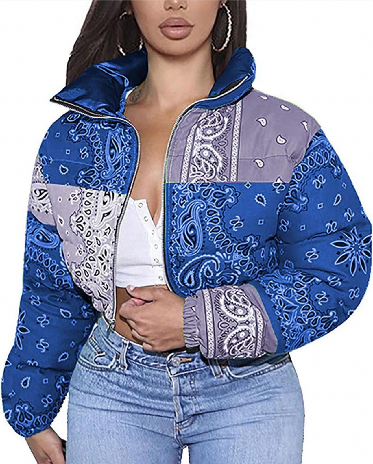 Bandana Puffer Coat