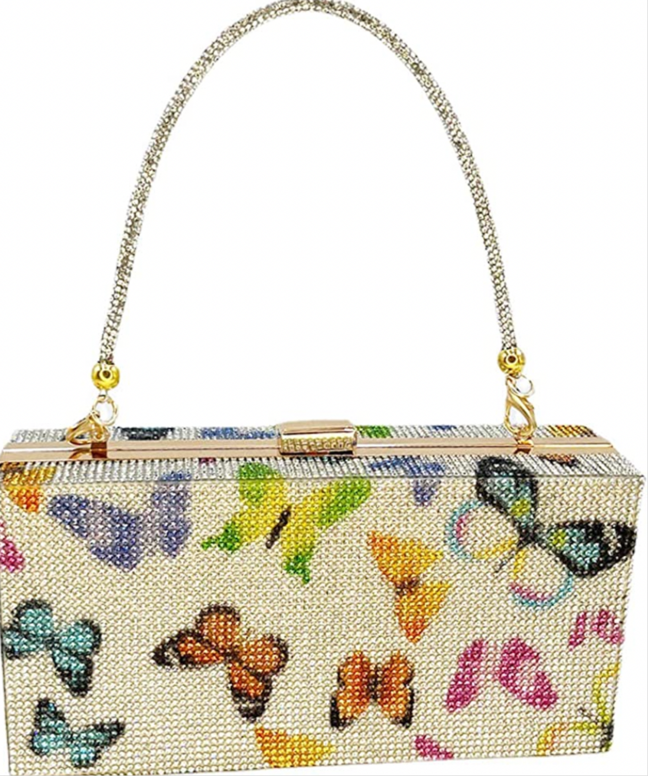 Butterfly diamond clutch