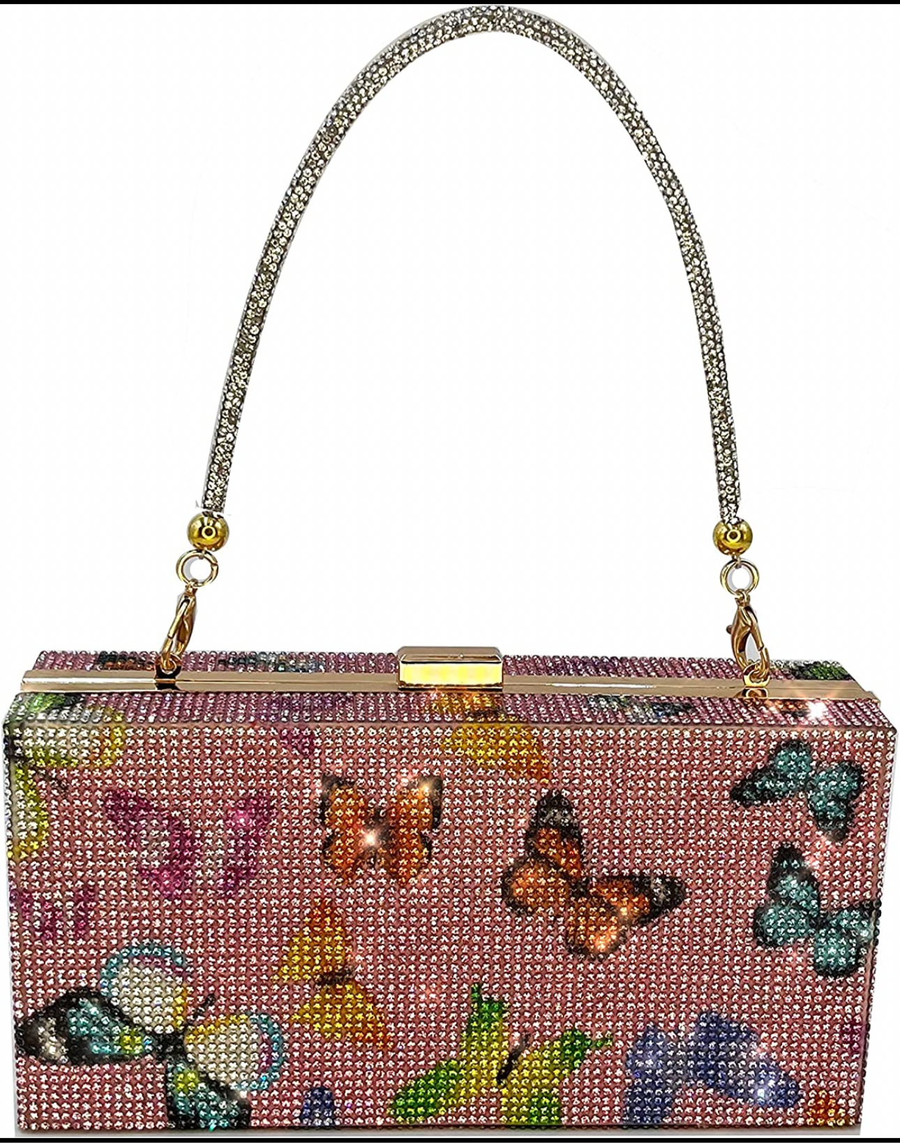 Butterfly diamond clutch