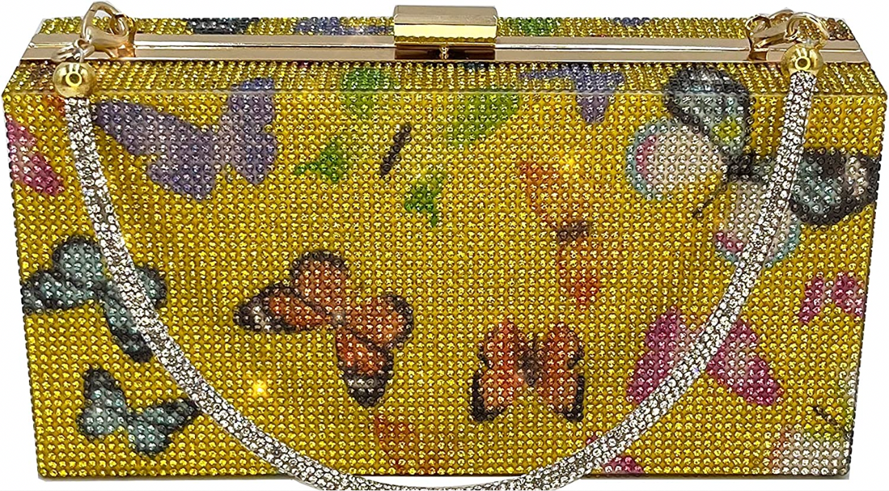 Butterfly diamond clutch