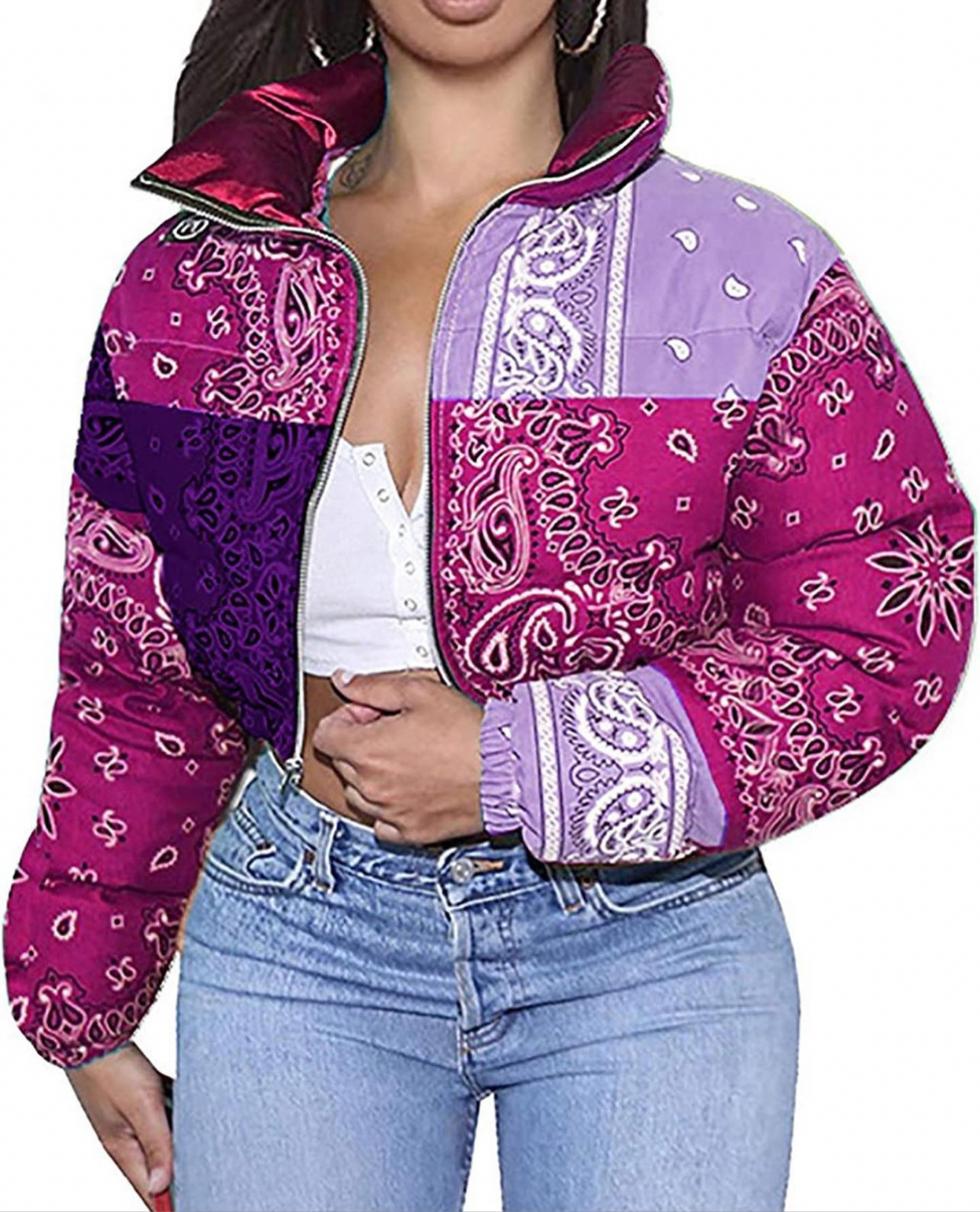 Bandana Puffer Coat