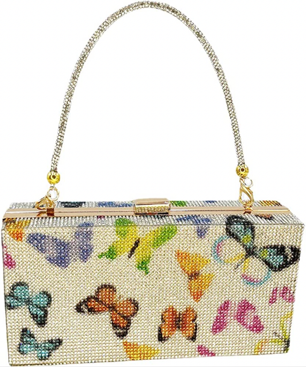 Butterfly diamond clutch