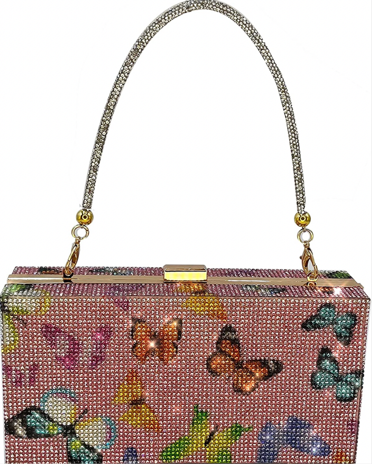 Butterfly diamond clutch