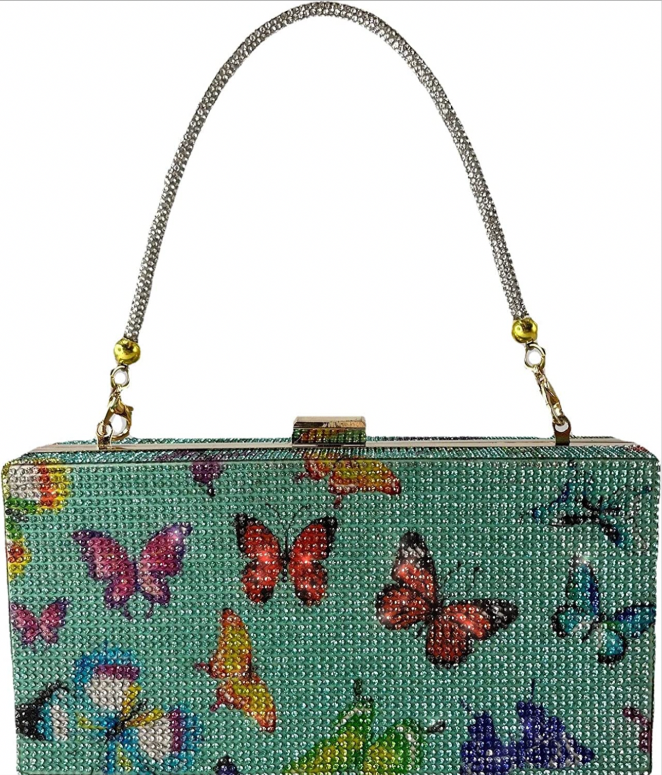 Butterfly diamond clutch
