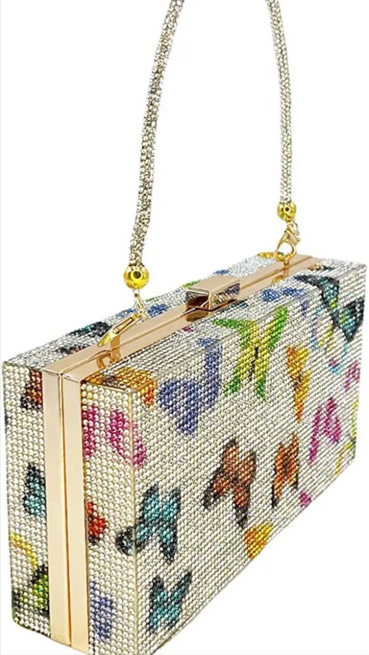 Butterfly diamond clutch