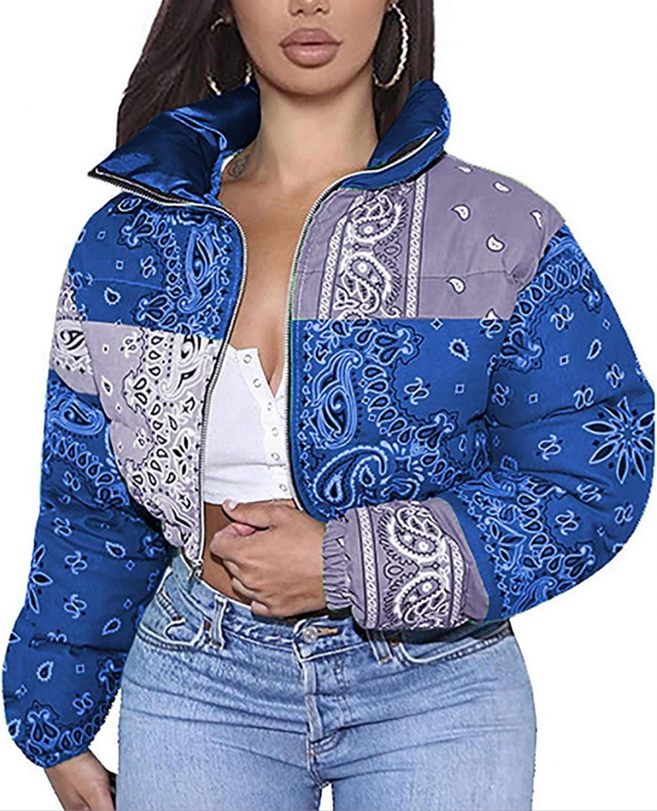 Bandana Puffer Coat