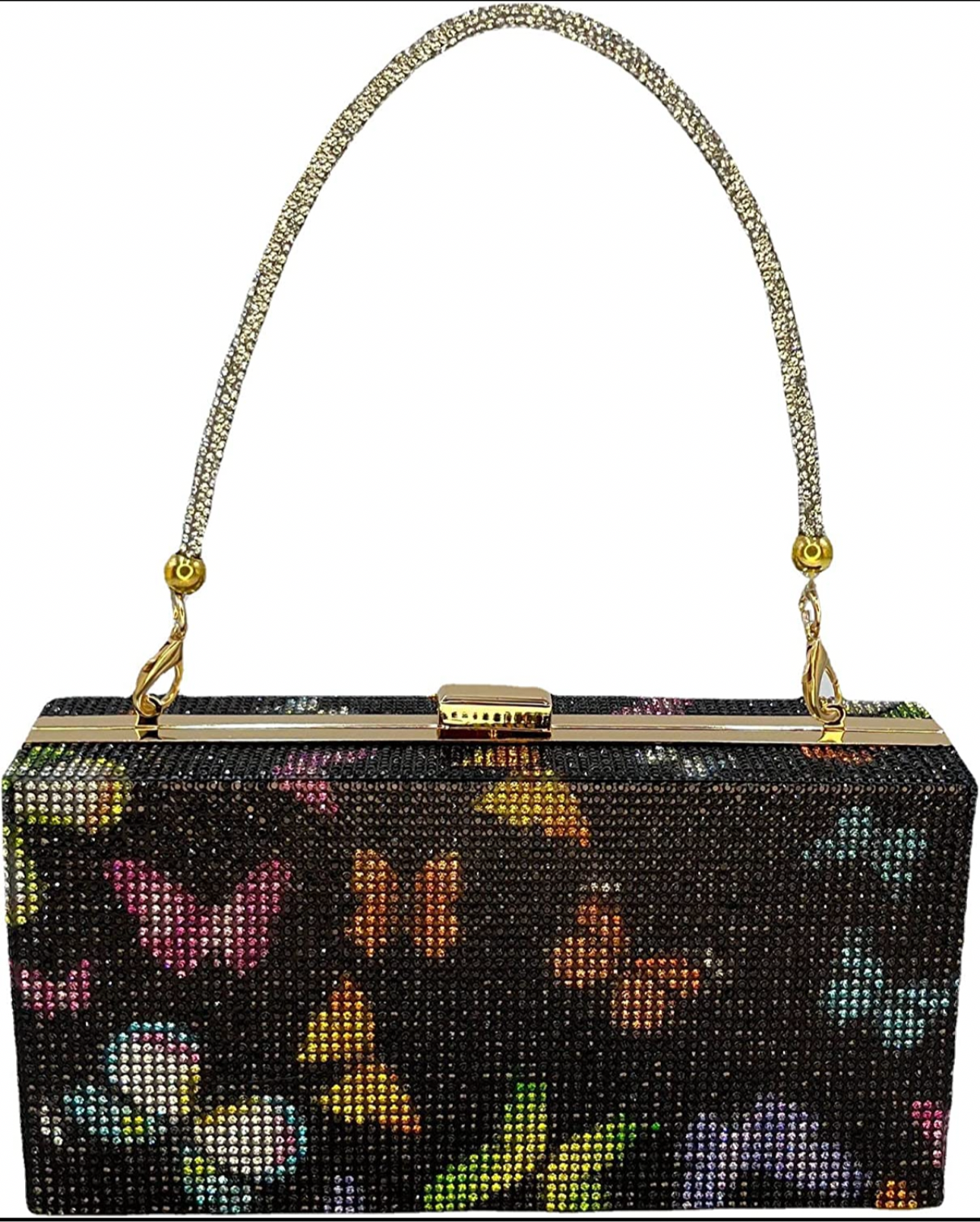 Butterfly diamond clutch