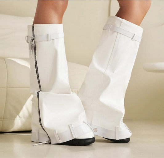 Platform  Knee high booties