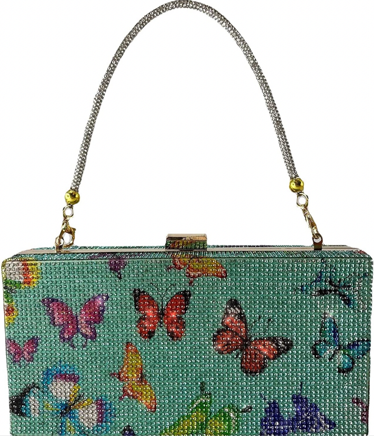 Butterfly diamond clutch