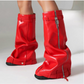 Platform  Knee high booties