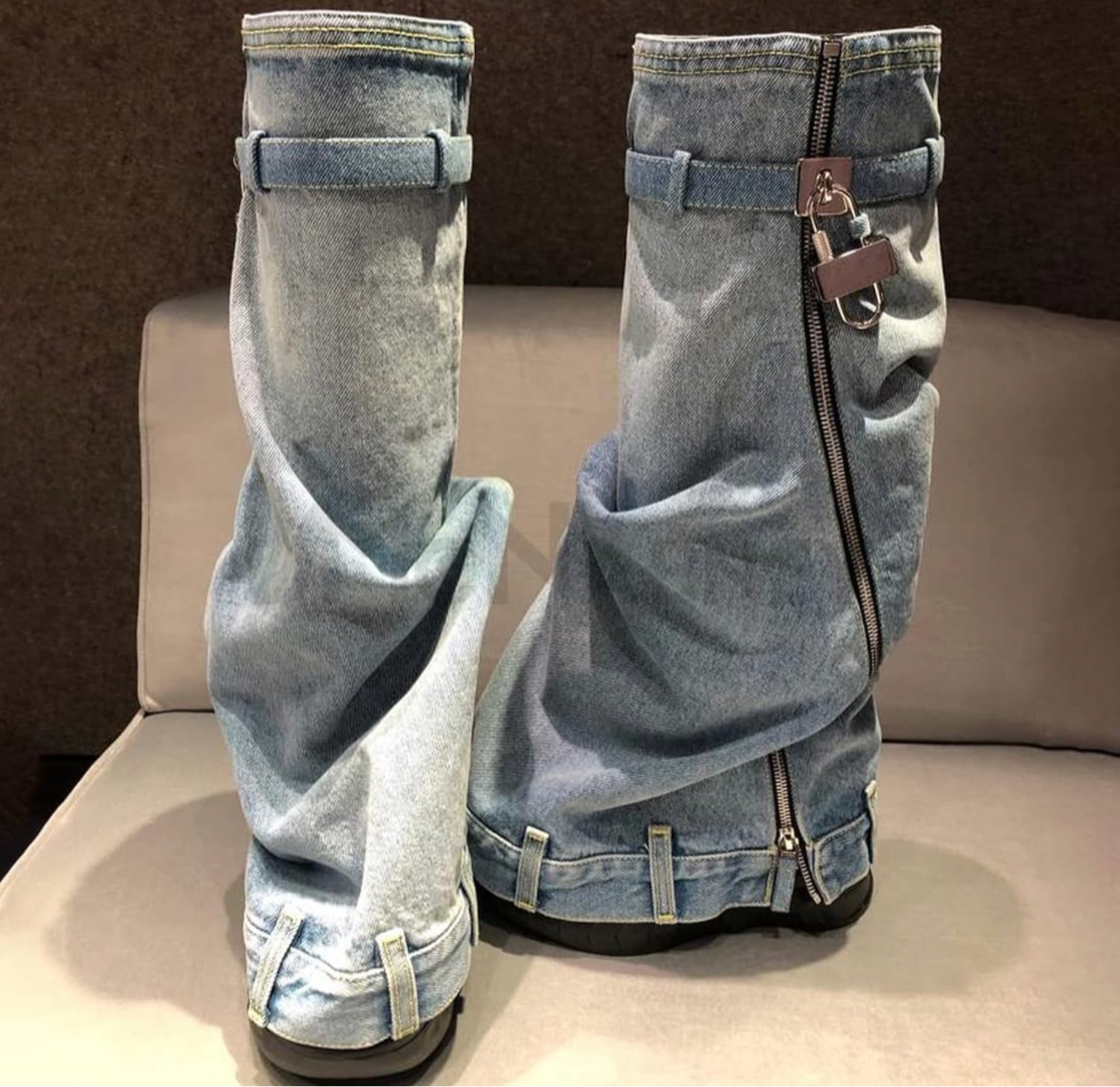 Platform  Knee high booties