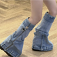 Platform  Knee high booties
