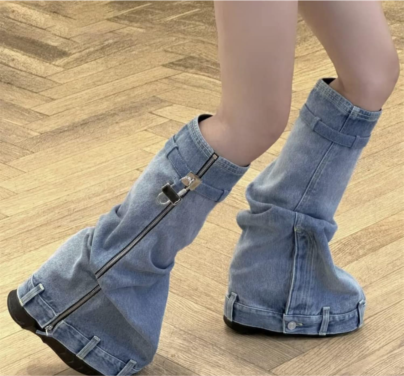 Platform  Knee high booties