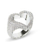 Bad girl heart ring