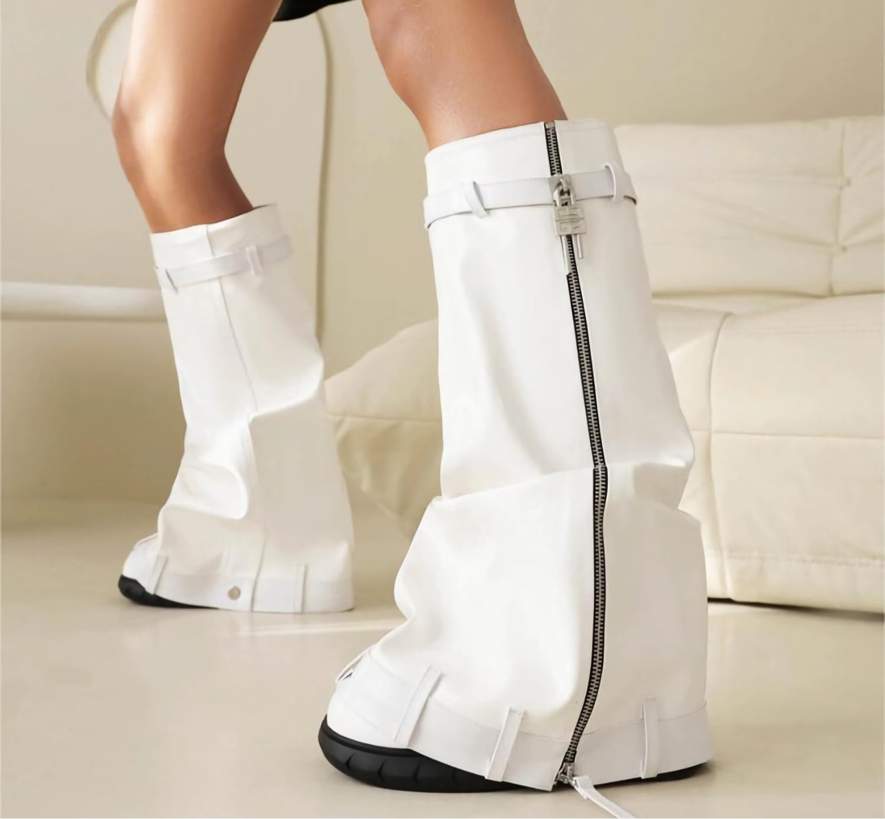Platform  Knee high booties